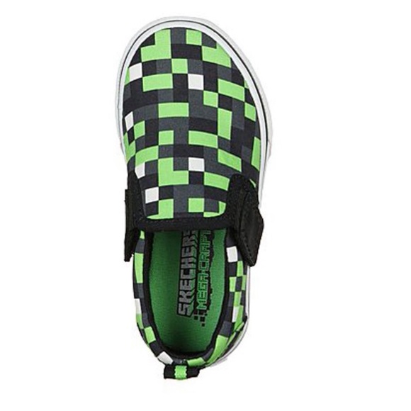 Skechers Mega Craft Street Fame Green & White Boys Slip-on Sneakers Size 5 - Picture 2 of 11